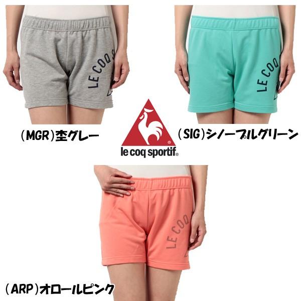 ルコック スポルティフ le coq sportif レディース スウェットハーフパンツ QB-365361｜futabaathlete