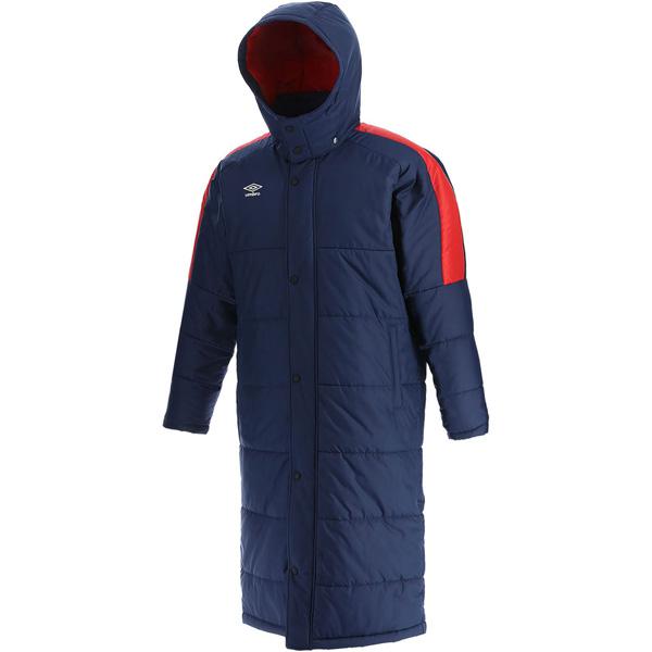 【即出荷】 ベンチコート アンブロ umbro UUUQJK33 メンズ ロングパデッドコート 中綿 ジャケット スポーツ 観戦 防寒 散歩 応援 移動着 部活動|futabaathlete|04