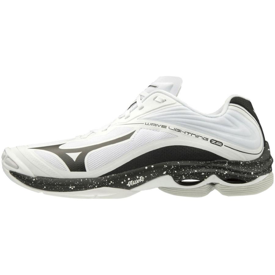 ミズノ Mizuno ウエーブ ライトニング Z6 V1ga0009 バレーボールシューズ メンズ レディース 部活 試合 ローカット 白 黒 ホワイト フタバスポーツアスリート店 通販 Paypayモール