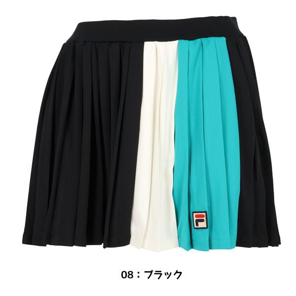 FILA（フィラ） テニスウエア ライン 切替 プリーツ スコート