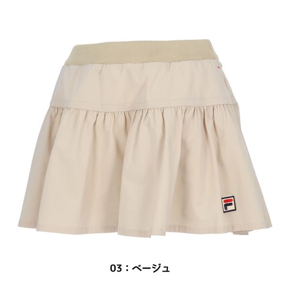 FILA（フィラ） テニスウエア 無地 フレアスコート レディース VL2725