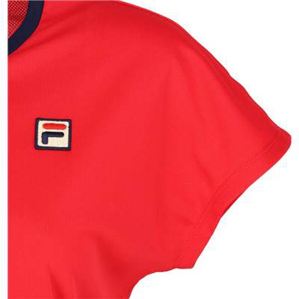 FILA（フィラ） テニス レディース ゲームシャツ Tシャツ 半袖シャツ