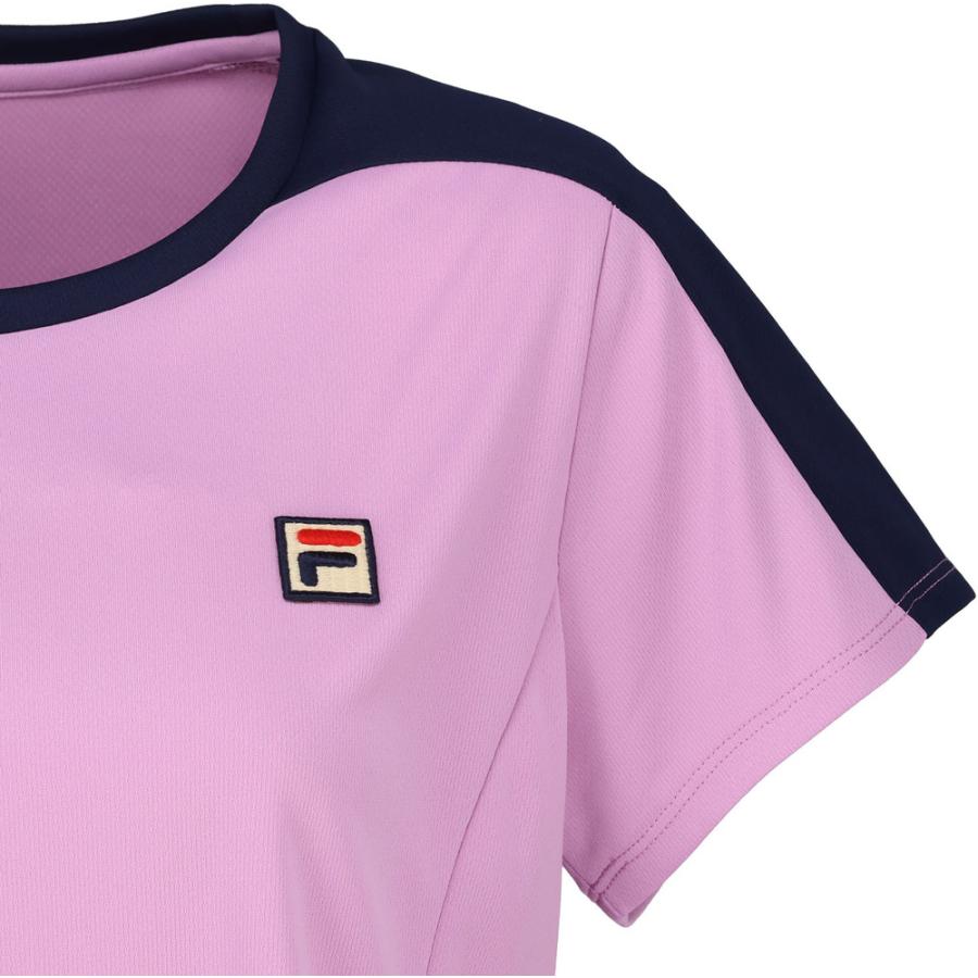 [フィラ テニス] 半袖シャツ ゲームシャツ VL2715 レディース グリーン FILA（フィラ） 【ネコポス送料無料】FILA テニス レディース ゲーム
