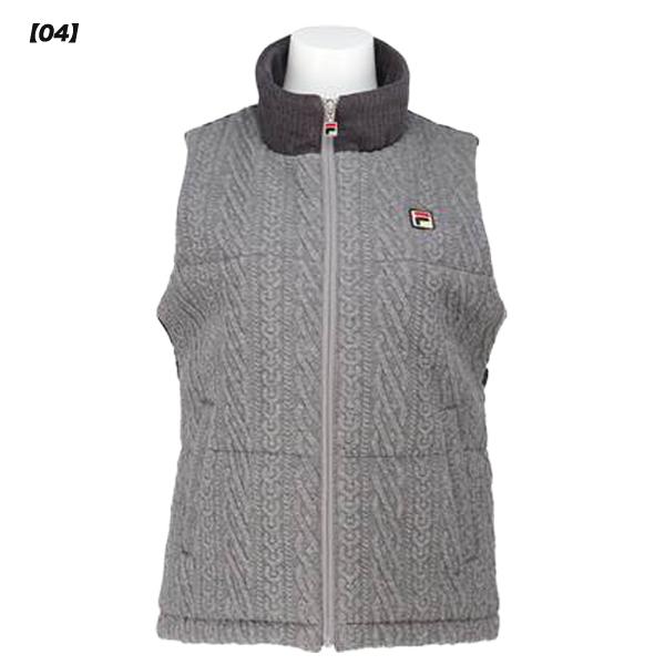 FILA（フィラ） ベスト テニス レディース キルトジャガード 中綿