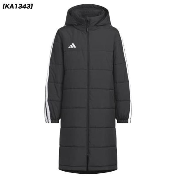 adidas フリース ベンチコート グレー/ブラック adidas（アディダス） ジュニア MH ボア ロングコート VS459 サッカー