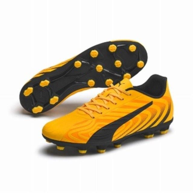 プーマ ワン 20.4 HG PUMA 105832-01 イエロー×ブラック サッカースパイク｜futabaharajuku