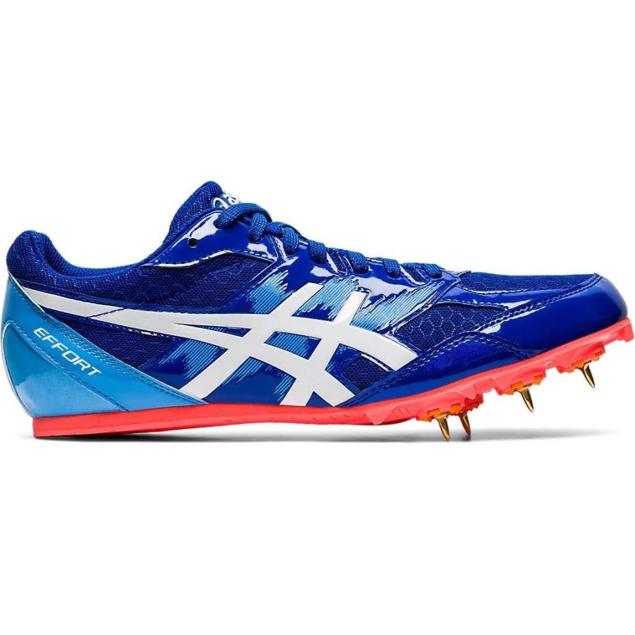 お買い得 アシックス Asics Effort Mk 1091a014 401 メンズ レディース ジュニア 陸上スパイク 短距離 中距離 オールウェザー 土トラック 兼用 ブルー ホワイト Wantannas Go Id