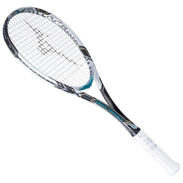 ガット張り＆マーク加工無料！ ミズノ MIZUNO ディーアイ Tツアー 63JTN74120 軟式 ソフトテニスラケット ブラック×メタルブルー 前衛用｜futabaharajuku