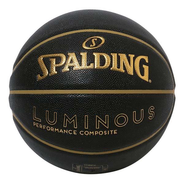 スポルティング SPALDING バスケットボール ルミナス コンポジット ブラック×ゴールド 7号球 77847J 男子一般用｜futabaharajuku｜03