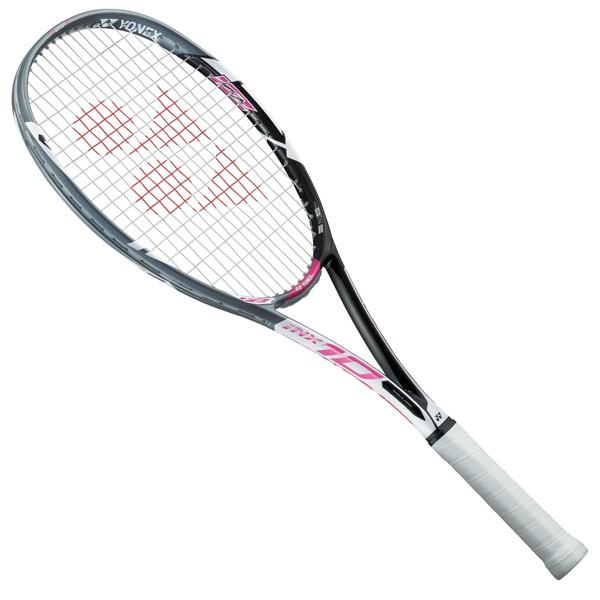ヨネックス YONEX アイネクステージ 10 INX10-181 軟式 ソフトテニスラケット ブラック/ピンク オールラウンド｜futabaharajuku