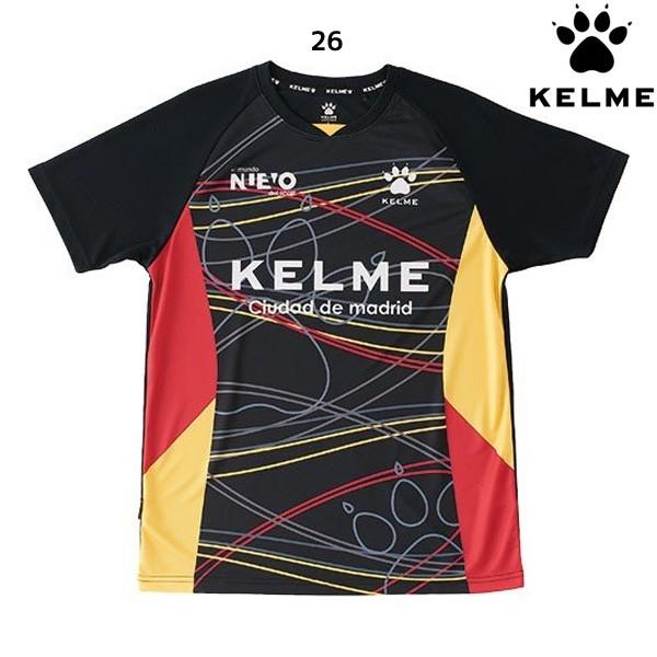 ケルメ KELME プラクティスシャツ半袖 Jr. SP KC21826J ジュニア サッカー フットサル Ｔシャツ 練習 トレーニングウェア ブラック｜futabaharajuku