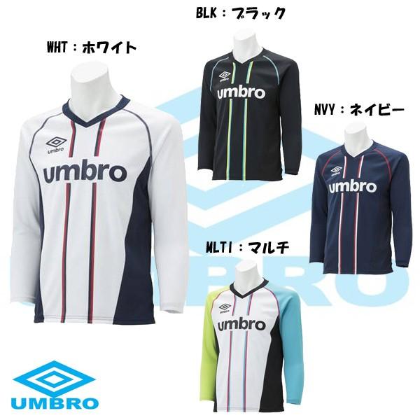 アンブロ ジュニア　サッカー　プラクティスシャツ　長袖　UBA7445JL｜futabaharajuku