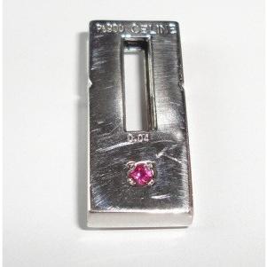 送料無料　セリーヌ　pt900ルビー1石入りペンダントトップ　used質屋出品