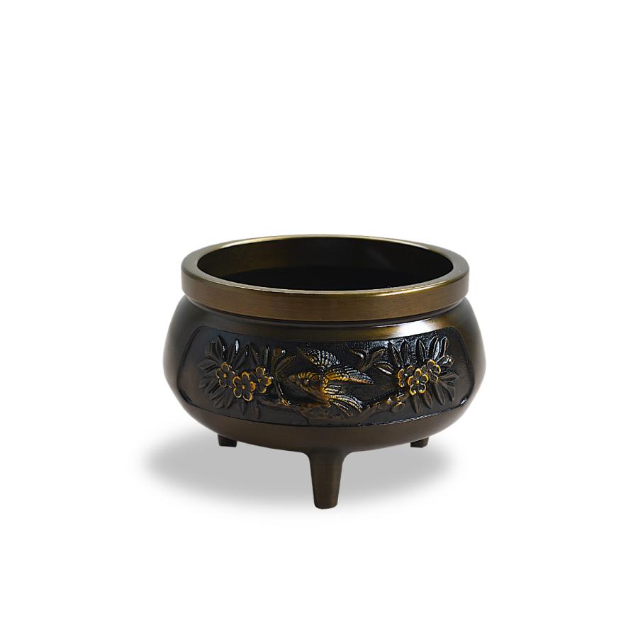 香炉 （お線香立）花鳥 仏具 花鳥入 色付 30 : 仏壇・仏具ふたきや 