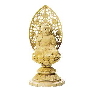 仏像 仏具 総白木 丸台座 座弥陀如来像 天台宗 他 ３ ０ 木地 Sagaretxe Net
