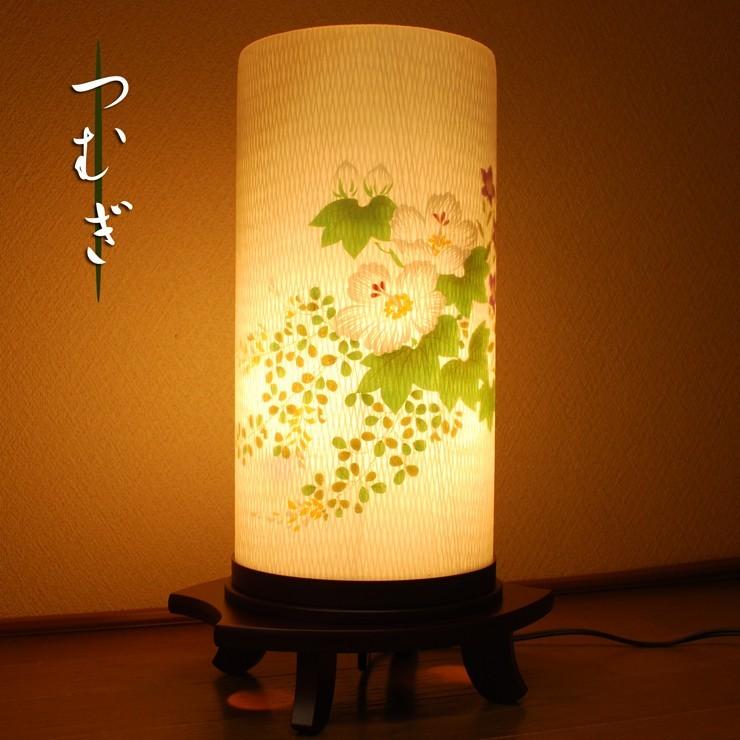 未使用美品　盆灯籠　燈篭　盆飾　和風　昭和レトロ　回転ライト　照明　提灯　盆提灯 モダン盆提灯 つむぎ 芙蓉 回転筒付き 盆提灯・ぼん提灯・行燈・和