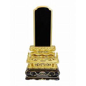 位牌 国産位牌　明日香 会津本呂色漆 超極上切高欄 60 本金蒔粉仕上