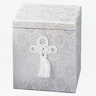 骨箱（骨壷・骨壺入れ）広金箱 ・銀 ７寸用　