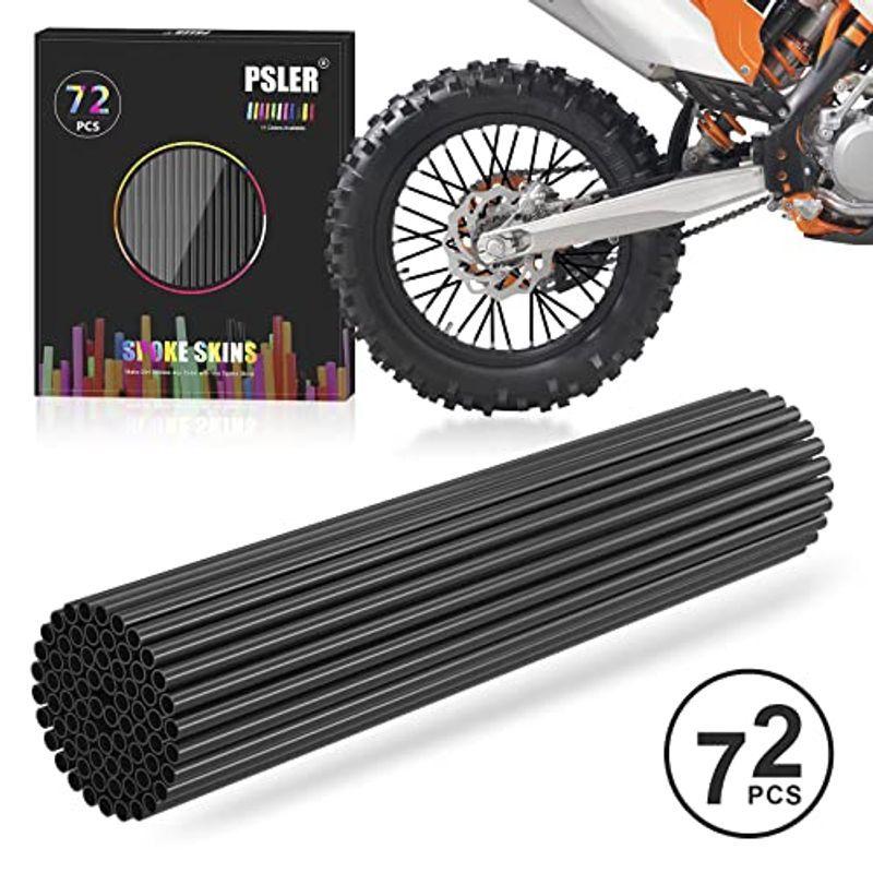売買スポークスキン スポークカバー 72本セットスポークラップ バイク 黒 アクセサリー スポークスキン スポークカバー スポークラップ バイク カブ 72本セット 黒