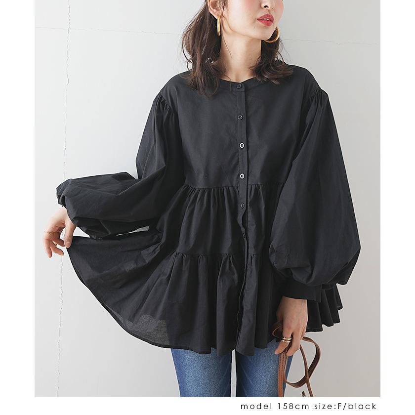 チュニック チュニックワンピース ティアード フレア フリル バルーン 