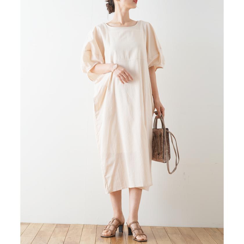 ワンピース ロングワンピース バルーンスリーブ 袖コンシャス ゆったりワンピース オーバーサイズ 韓国 ファッション バルーンスリーブロングワンピース フューティアランド 通販 Yahoo ショッピング