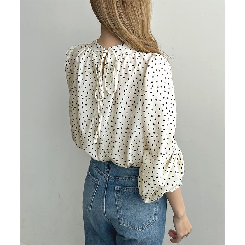Futier Land（フューティアランド） ブラウス ドット柄 水玉