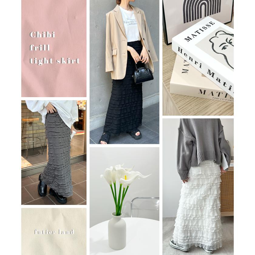 未使用級 エンフォルド PE ライトジョーゼット ゴムタック ロングスカート 近年モデル✨エンフォルド PEライトジョーゼット ゴムタック スカート