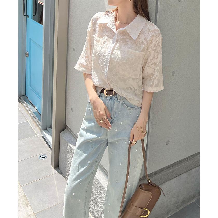 シャツ/ブラウス(半袖/袖なし) todayful Flower Shantung Blouse TODAYFUL（トゥデイフル）の「フラワードットサテンシャツ（シャツ