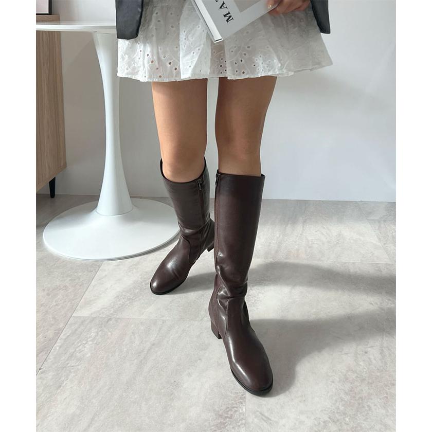 【未使用美品】NODALETO 本革 厚底 サイドジップ ロングブーツ 40 le-653-1.jpg