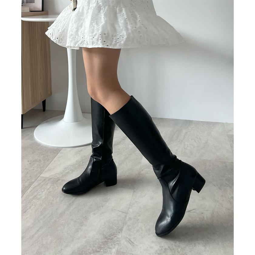 Futier Land（フューティアランド） ロングブーツ ストレート ラウンド