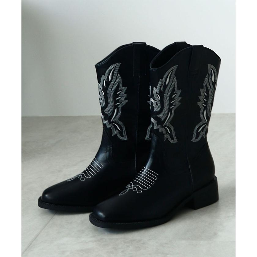 Futier Land（フューティアランド） ショートブーツ ヒール ウエスタン