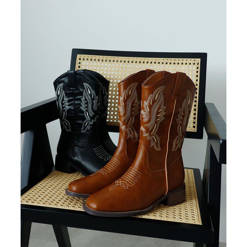 Futier Land（フューティアランド） ショートブーツ ヒール ウエスタン