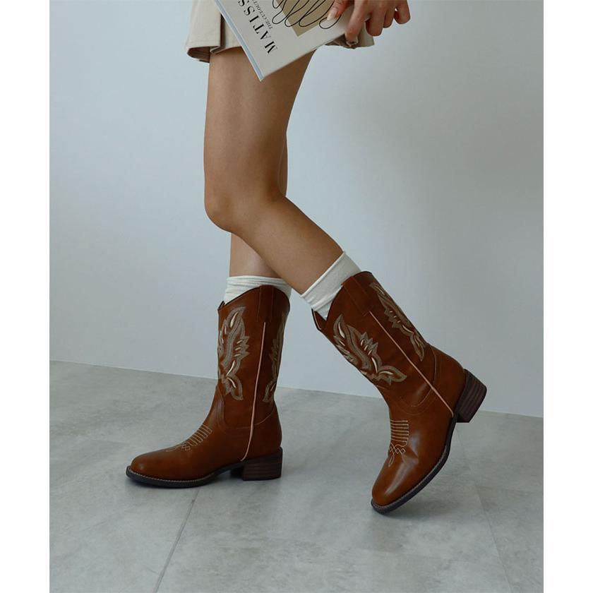 Futier Land（フューティアランド） ショートブーツ ヒール ウエスタン