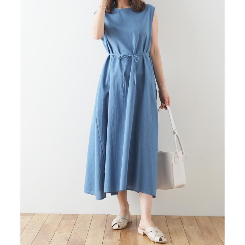 ワンピース Aラインワンピース ノースリーブ タンクトップ オーバーサイズ リネンブレンド 麻 ロングワンピース 韓国 ファッション リラックスロング ワンピース フューティアランド 通販 Yahoo ショッピング