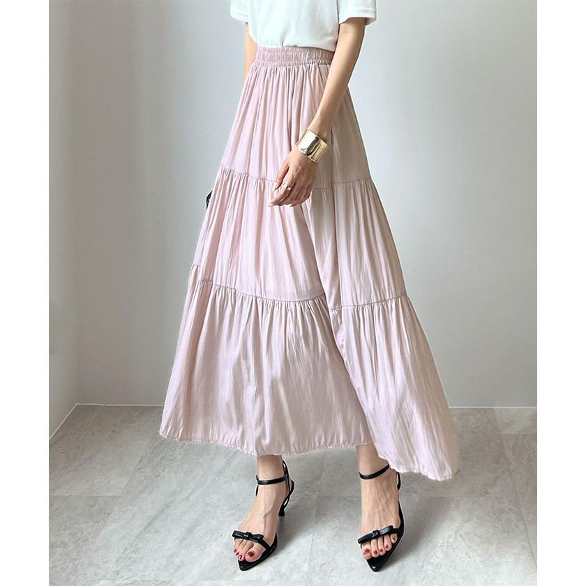 Futier Land（フューティアランド） ティアード スカート ポケット付き