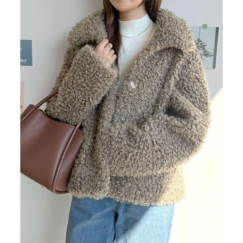 For Dear D レリット　 ベージュのもこもこシープファー Futier Land（フューティアランド） LINEクーポン利用で8900円