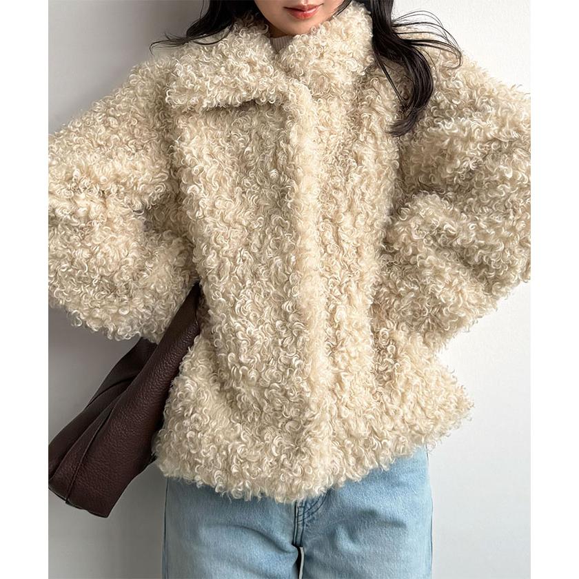 For Dear D レリット　 ベージュのもこもこシープファー Futier Land（フューティアランド） LINEクーポン利用で8900円