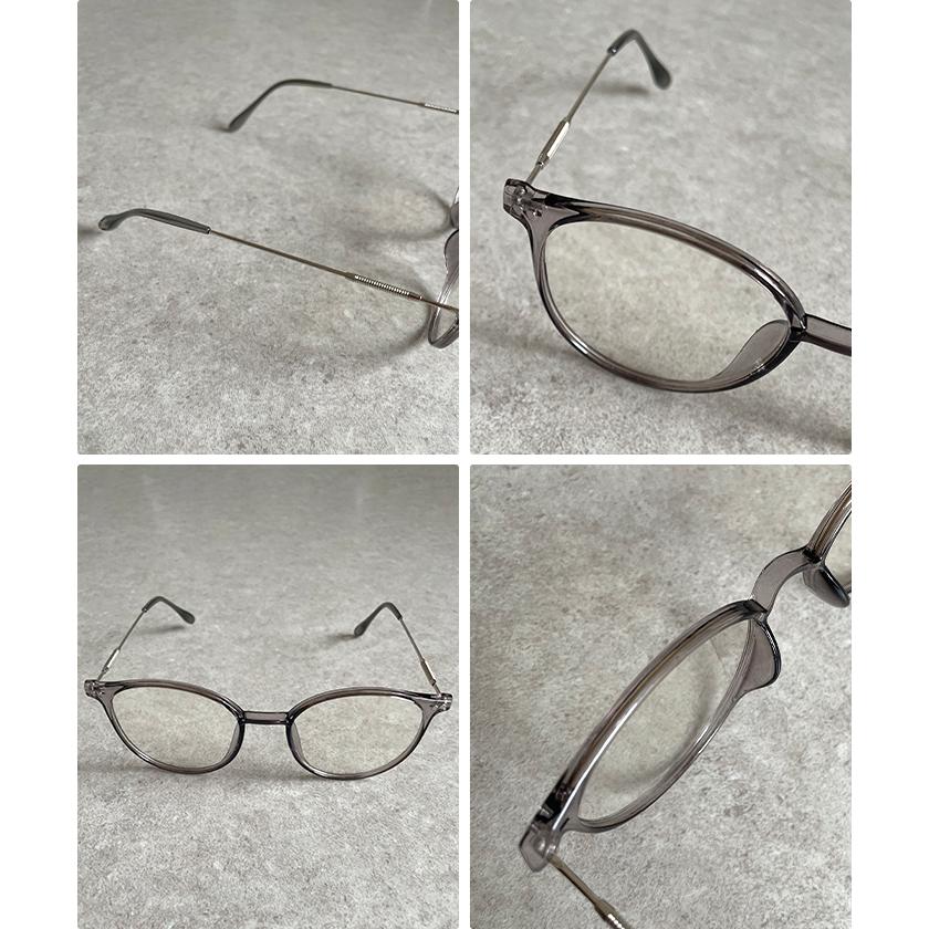 眼鏡 サングラス レディース メンズ メガネ  ブラック グレー  アクセサリー  韓国 ファッション / 1本2役UV調光ボストン眼鏡/サングラス｜futier-land｜20