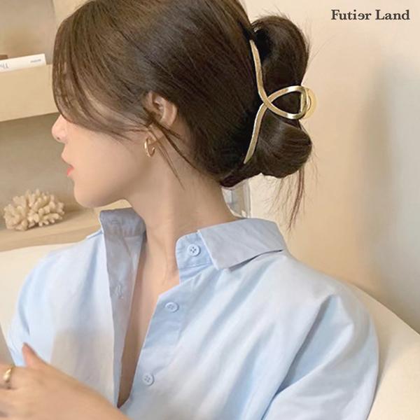 ヘアクリップ ヘアピン ヘアアクセサリー アクセサリー クリップ バンスクリップ 髪飾り メタル ピン ゴールド ヘアアレンジ 韓国 メタルラインヘアクリップ ヘアアクセサリー