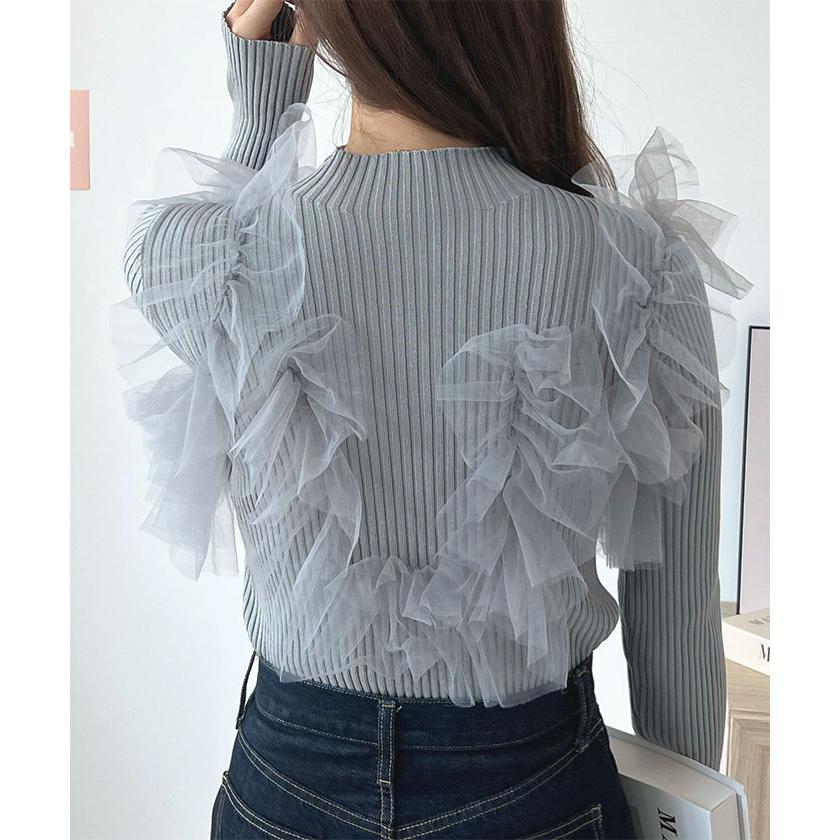 Futier Land（フューティアランド） トップス ニット リブニット 着