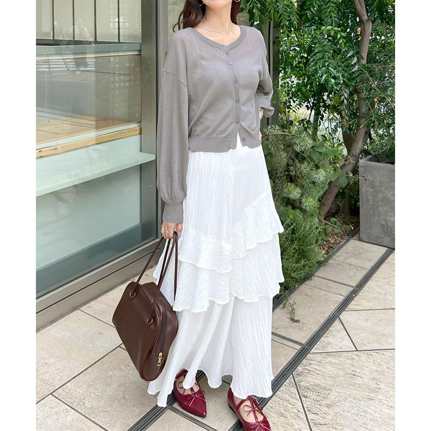 パーリィゲイツカーディガン 毛100% 本水牛釦 プレー中気候変化に