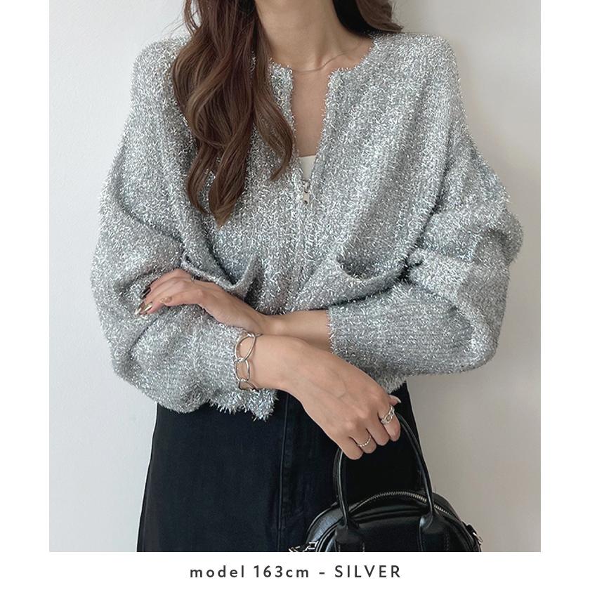 Futier Land（フューティアランド） カーディガン ニット キラキラ