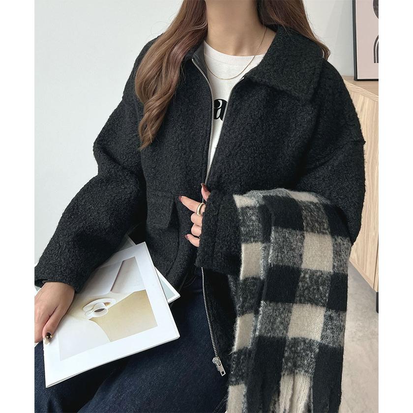 Futier Land（フューティアランド） ボア アウター ブルゾン