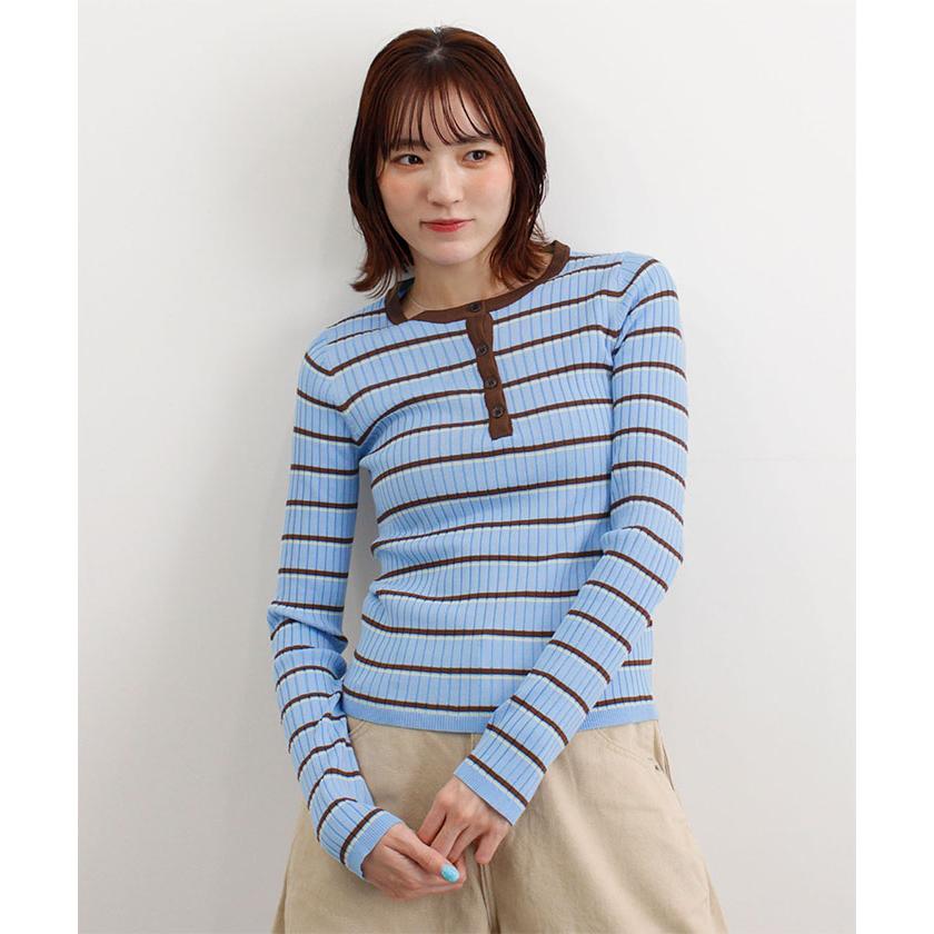 ★美品 FUMIKA UCHIDA ボーダー Uネック リブタントップ Navy FUMIKA UCHIDA： NYLON RIBBED NECK HOODED TOP - NAVY - ORANN ONLINE