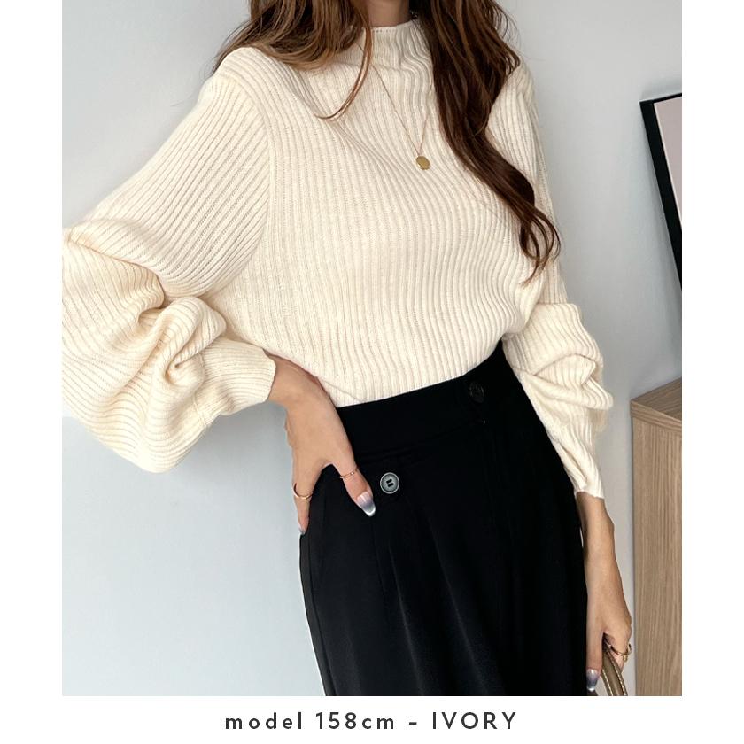 Futier Land ニット レディース 秋冬 袖ポワン トップス ボトル Futier Land ニット レディース 秋冬 袖ポワン トップス ボトル