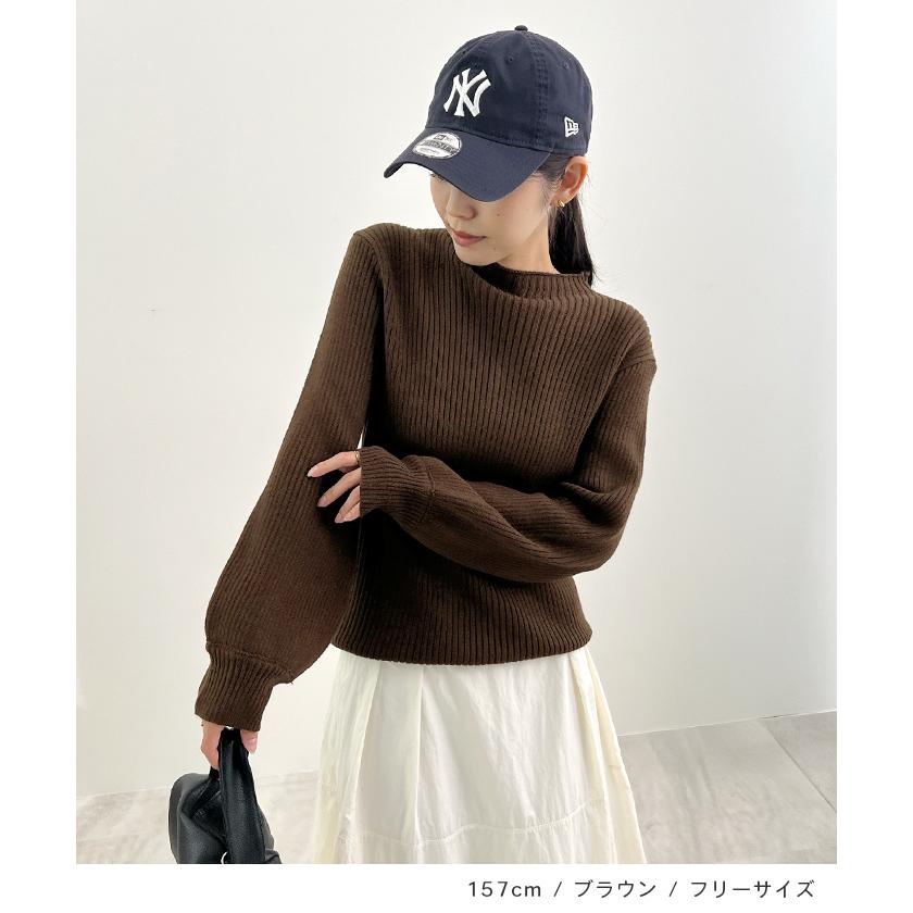 Futier Land ニット レディース 秋冬 袖ポワン トップス ボトル