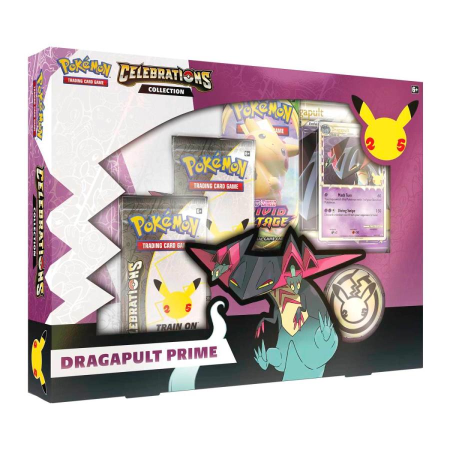 ポケモンカードゲーム Celebrations ドラパルト Dragapult Prime 海外 拡張パック 25th ANNIVERSARY COLLECTION BOX POKEMON 新品 未開封 ボックス｜futoinu-shokai｜02