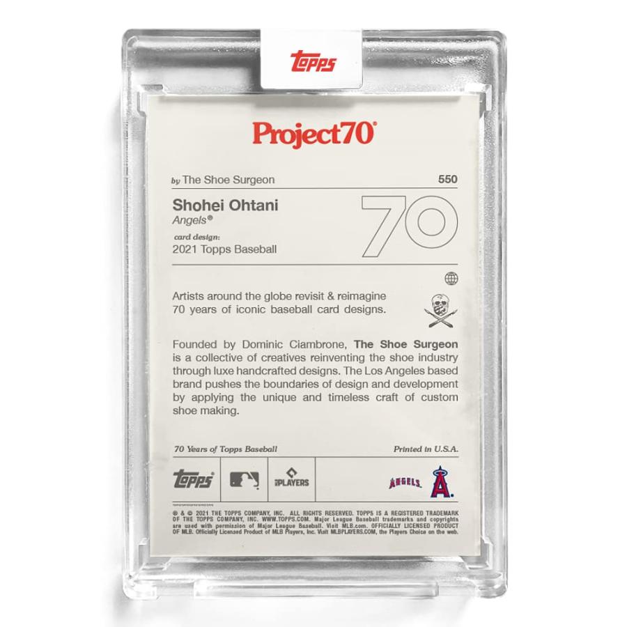 大谷翔平　2021　Topps project70 card #550　※大人気 Amazon.co.jp: topps project70 大谷翔平 呪術廻戦コラボカード