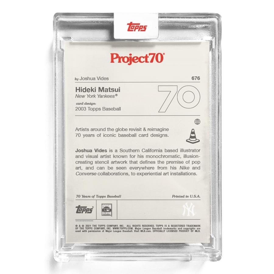 松井秀喜 #676 Hideki Godzilla Matsui by Joshua Vides（2021 MLB