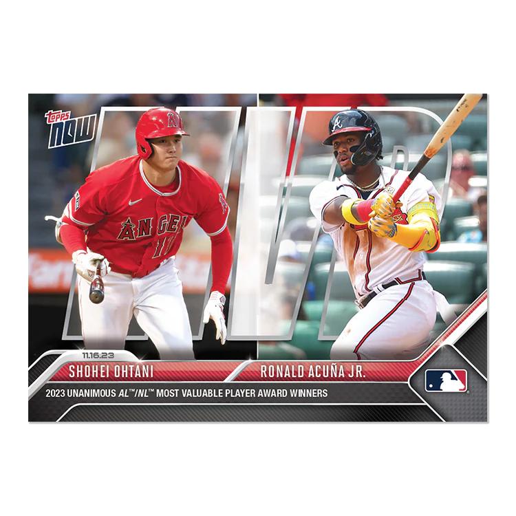 Topps 大谷翔平 ロナルド・アクーニャJr #OS18 2023年MVPを満票受賞